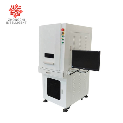 2KW Enclosed Laser Marking Machine , CNC Laser Engraving Machine Red Light